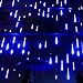 Christmas Lights Outdoor ,20 inch 10 Tubes 540 LED Meteor Shower Light Falling Rain Drop String Lighting Icicle Snow Cascading Xmas String Decor for Tree Wedding Party Garden Holiday Decoration,Blue