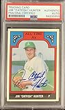 Jim Catfish Hunter Signed 1988 TCMA Baseball Card Yankees HOF Autograph PSA/DNA - Baseball Slabbed...