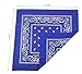 FANNI YOUPIN 100% Cotton Bandanas/ Fashion Scarf for Men & Women Paisley printed Large 10pcs (Royal blue)