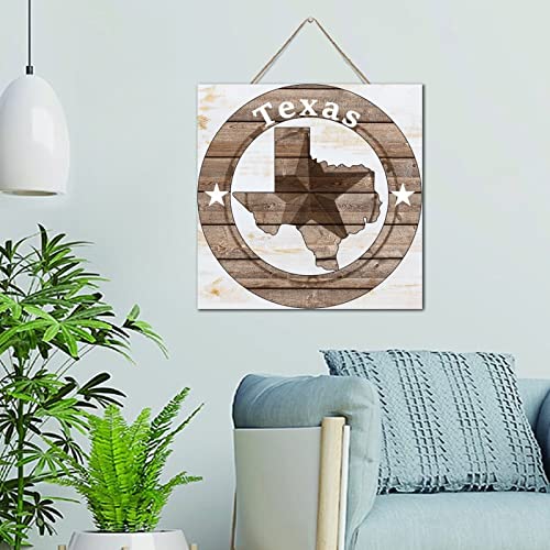 Cadeau du Texas américain plaque murale vintage bois souvenir USA