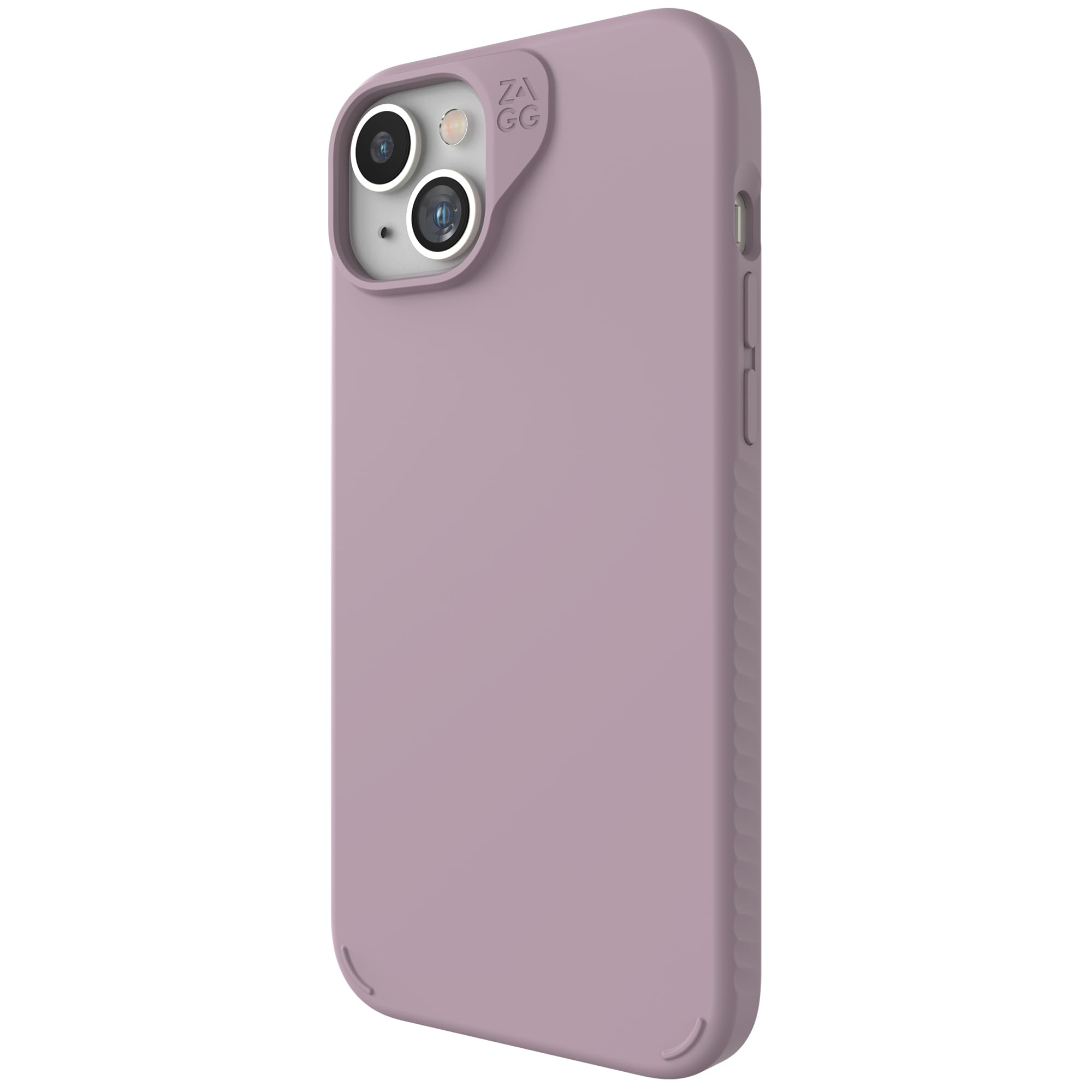 ZAGG Manhattan Snap Graphene-Reinforced Case for iPhone 14 Plus and iPhone 15 Plus [6.7-Inch], MagSafe Compatible, Slim Soft Design, Shockproof Phone Back Cover (Lavender)