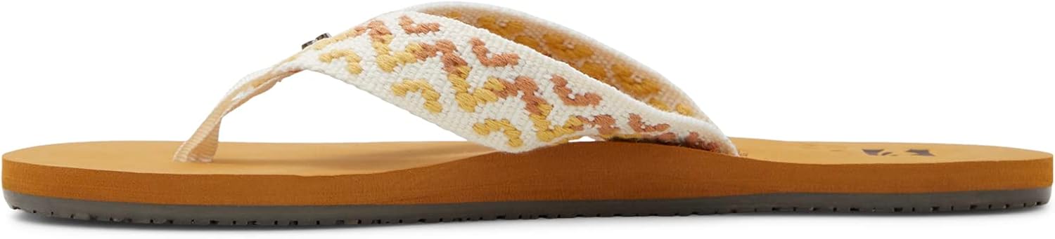 Billabong Women's Baja Flip-Flop, White Multi, 10