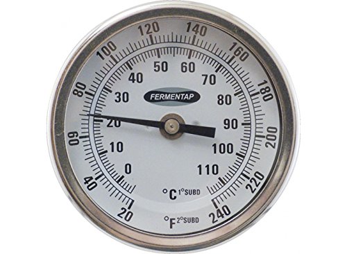Homebrewers Outpost - MT514 Fermentap Thermometer (3in. Face x 6in. Probe)