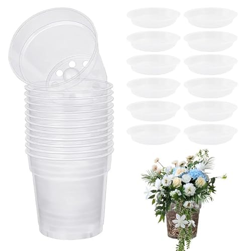 Miyuangkj 12 Macetas Para Orquídeas, De Plástico Transparente, 11,5 X 11 Cm, Maceta Ranurada Transpirable Con Orificio De Drenaje Para Interiores Y Exteriores, Balcón, Escritorio Miyuangkj 12 Macetas Para Orquídeas, De Plástico Transparente, 11,5 X 11 Cm, Maceta Ranurada Transpirable Con Orificio De Drenaje Para Interiores Y Exteriores, Balcón, Escritorio