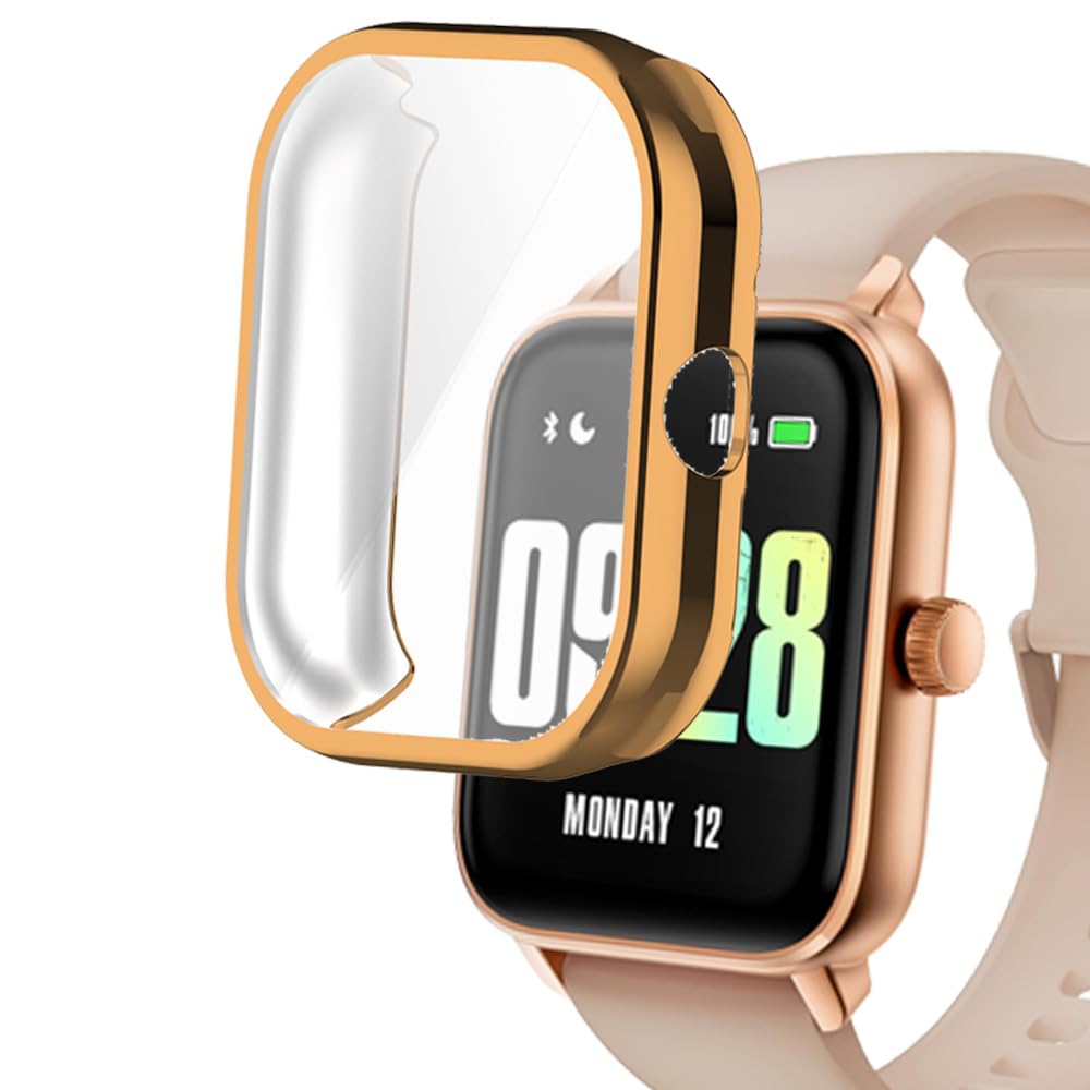 smaate Watch Cases compatible with KEEPONFIT IDW21 1.85” Smart Watch, TPU Case with Screen Protector, Protecting Watch Body & Screen
