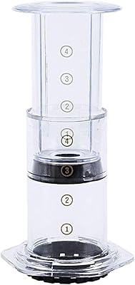 New Filter Glass Espresso Coffee Maker Portable Cafe French Press CafeCoffee Pot (Color : White)