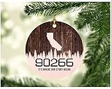 1-sided design, 3 inches white MDF Plastic decorative Christmas ornament. Ribbon for hanging included. Great home decor for christmas and other holidays. They are fabulous holiday decorations, add to your collection year after year! Give this ornamen...