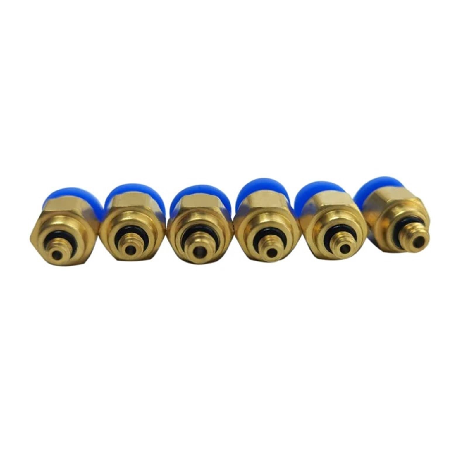 Conectores neumáticos PC6-M6 rápidos rectos de 6mm para mangueras de aire en automatización industrial