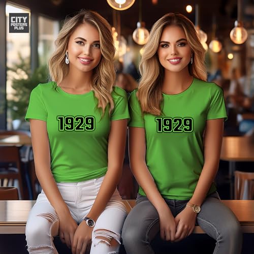 T-shirt 1929 femme vert Liril l'esprit rétro chic