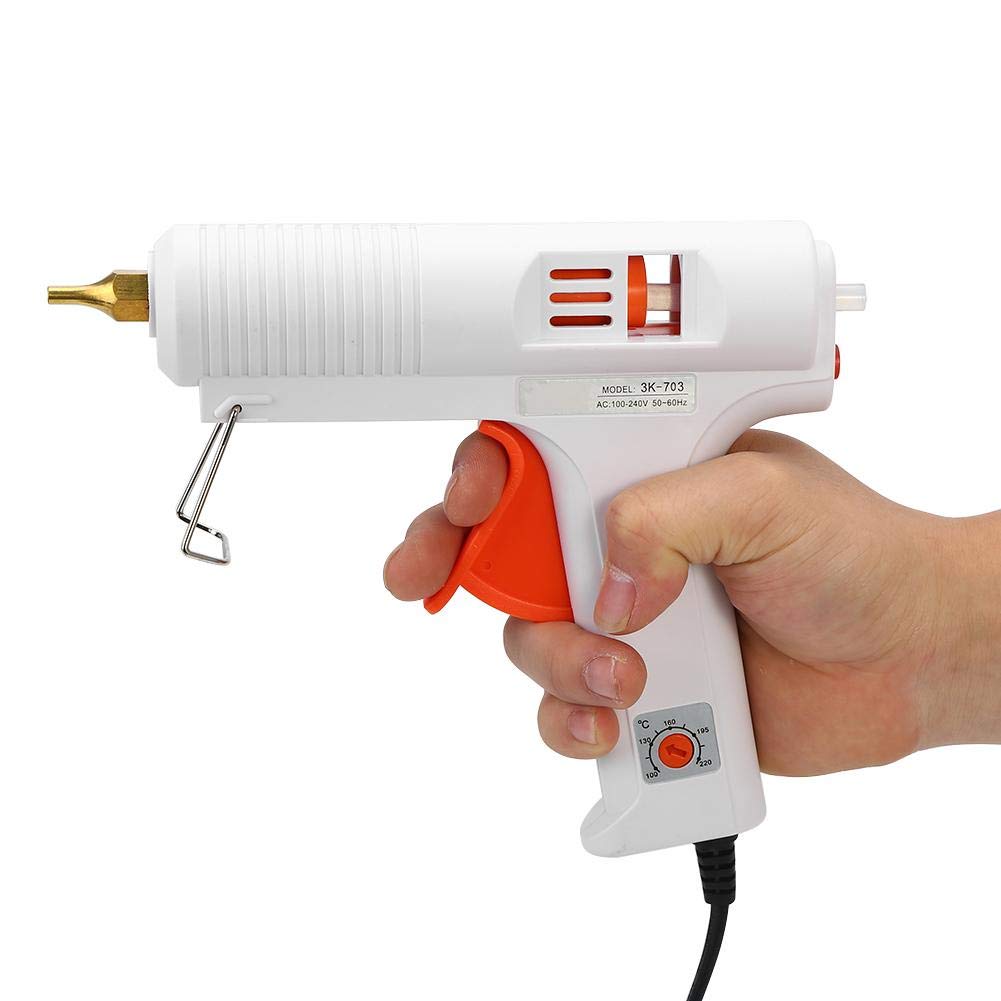 Pistola per colla a caldo, 110 W, 100 – 220 °C, temperatura costante per il riscaldamento, sciogliere Craft Repair Tool ( UE )