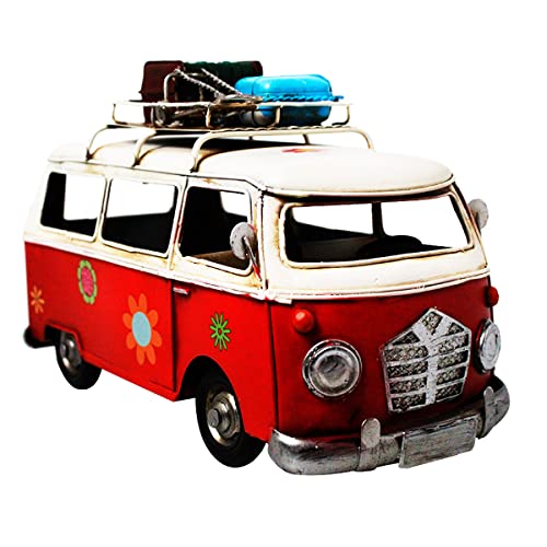 Miniatura Colecionável Carro Mod. Love Bug Retrô Vermelha Verito