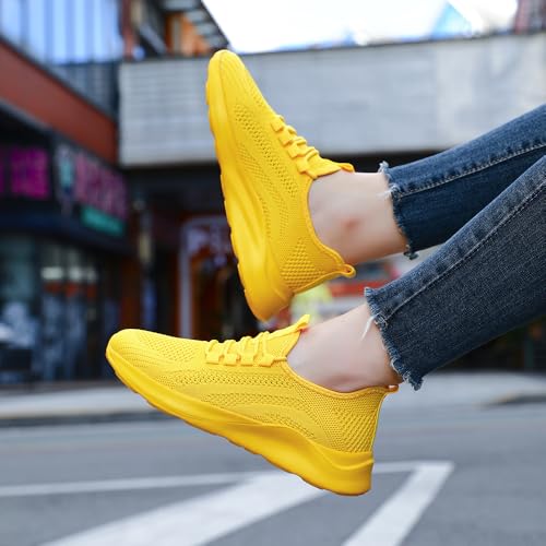 Image of Women's Tennis Running Walking Shoes Slip on Casual Non Slip Athletic Workout Gym Sneakers Fashion Lightweight Breathable Mesh Jogging Work Sports Outdoor Shoe