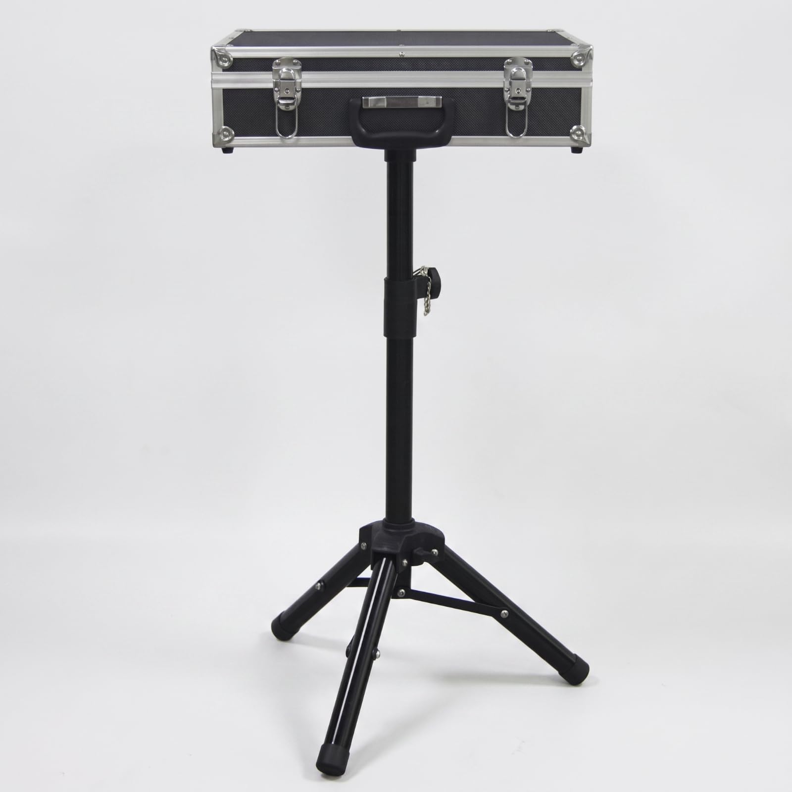 Piattaforma Palco Pieghevole Tavolo da Esibizione Portatile Tavolino da Performance Banco da Presentazione con Base Treppiede E Maniglia Valigetta | Portatile, Tavolo del prestigiatore con Treppiede, Pieghevole, per Spettacoli Teatrali, Prestigiatori