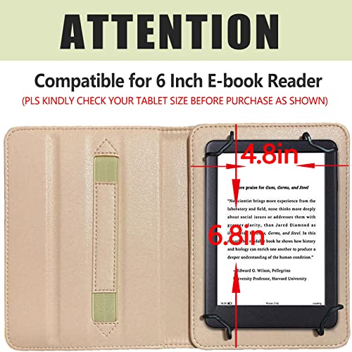 E Net-Case Case For 6“ Sony/Kobo/Tolino/Pocketbook Ebook Reader Universal Case For Kobo Clara Hd 6" Ereader Barnes And Noble Nook Glowlight 4 Ereader 6" Kobo Nia 6” Ereader-Black #TOP1