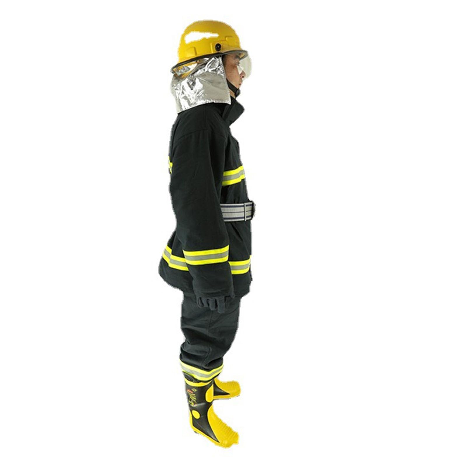 Traje, Chaqueta Retardante y Pantalón con Aislamiento de 4 Capas para Alta Visibilidad en Entornos Laborales Peligrosos