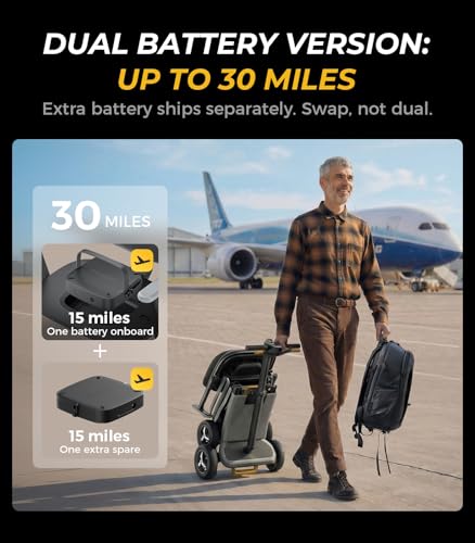 Image of Paiseec L5 Mobility Scooter 32 lbs Ultra Lightweight, One-Step Folding Mobility Scooter, Electric Scooter with PAI Safety System, Airline Approved Mobility Scooter for Seniors (Grey, 30 Miles)