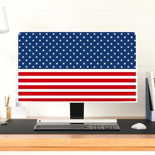 Image of American Flag Waterproof 32 Inch Anti-Static Dust Proof LCD /LED /HD The Stars and The Stripes Veterans Day Independence Day Screen TV Cover Screen Protective Screen 32 Inch TV