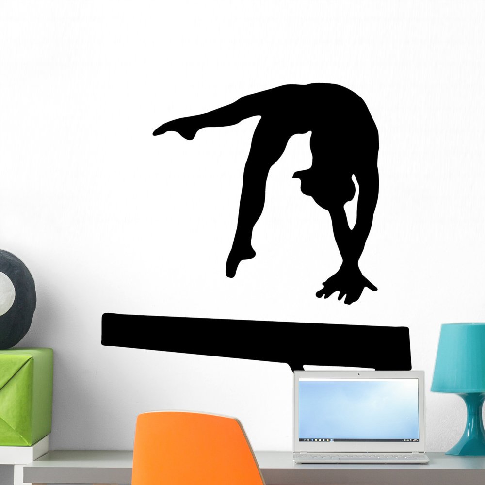 Gymnastics Mom Die-Cut Vinyl Decal - Black, 5.3 X 3.5 Inches, For Wall Or Laptop - View #6