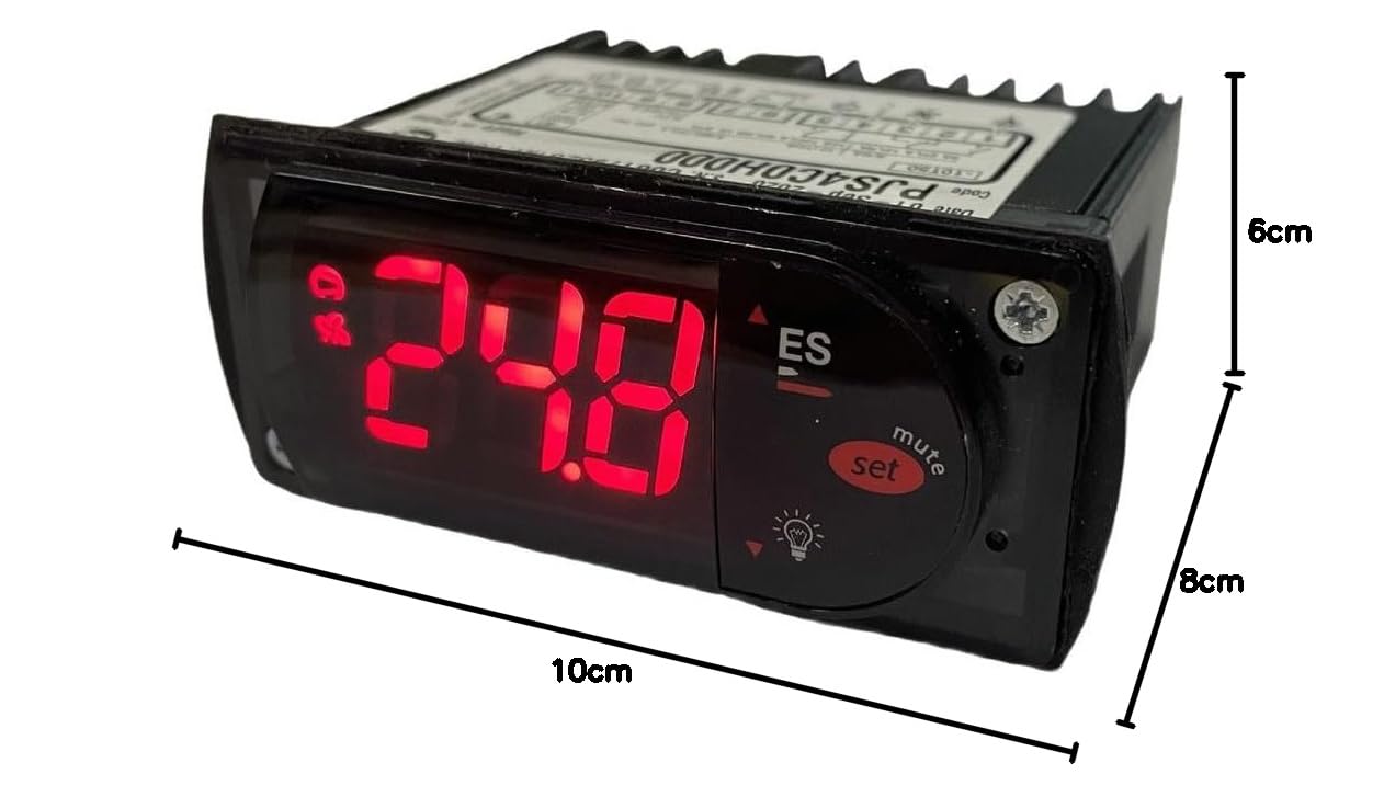 Oniissy Termostato controlador de temperatura digital con sonda de sensor de 115 V compatible con sistema Carel para equipos de refrigeración comercial