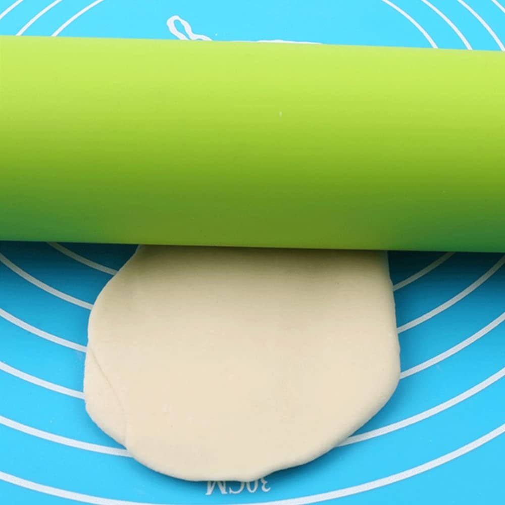Mattarello in silicone da cucina, rullo per impasto liscio antiaderente