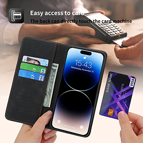 Coque en cuir iPhone 14 Plus et Pro Max etui premium - 6