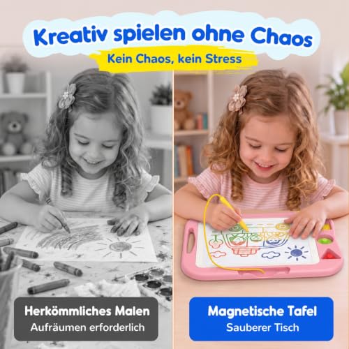 SGILE Magnetische Maltafel, Zaubertafel für Kinder, Groß 32 x 23 cm – Ansicht 5