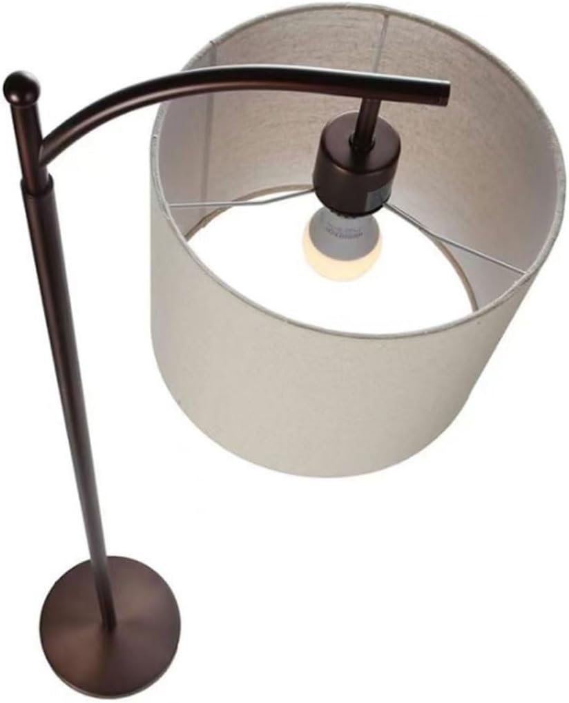 Top-down view of the lamp shade and bulb socket
