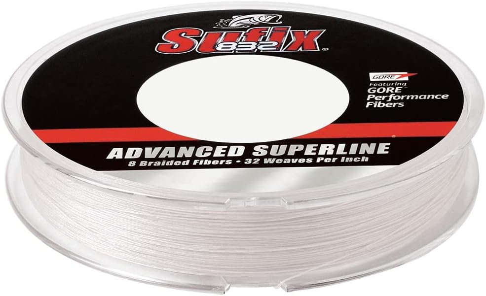 Sufix 832 Braid 300 yd Line, Ghost, 15 lb (660-115GH)