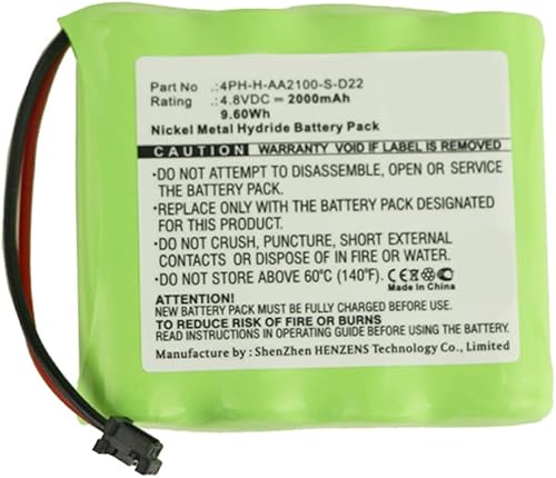 Synergy Digital Batería del sistema de alarma, compatible con DSC WTK5504 sistema de alarma con teclado inalámbrico, (Ni-MH, 4.8V, 2000mAh),