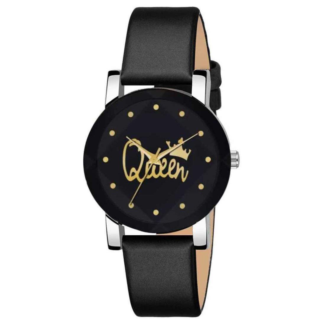 KIARVI GALLERY Queen Black Strap Analog Watch for Men (B083R9T6GP) Amazon Price History, Amazon Price Tracker