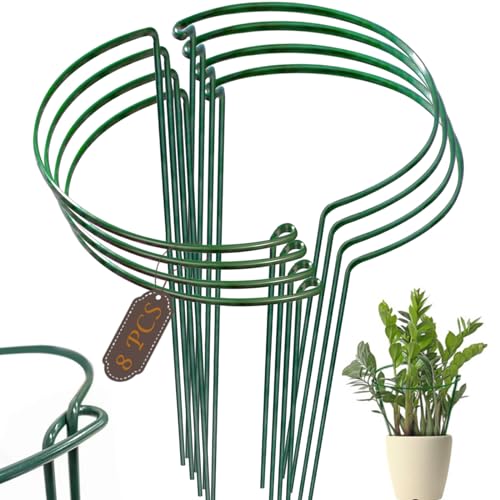 YEPVIE Plant Supports, 8 Packs Professional and Strong Support Frame, Interlinking Garden Supports...