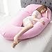 Schwangere Frauen Kissen, Taillenkissen, Kissen, halten Kissen, U-förmige Körper Kissen, Mutterschaft Supplies, Baby Guardrails, Stillkissen, Pränatale Kissen, 170 * 75 * 20cm. (Color : Pink)