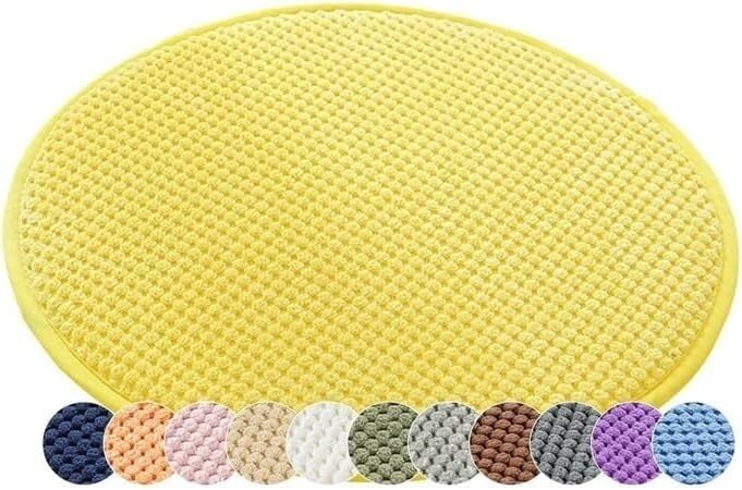Coussin de tabouret rond galette de chaise cuisine 40cm à sangles