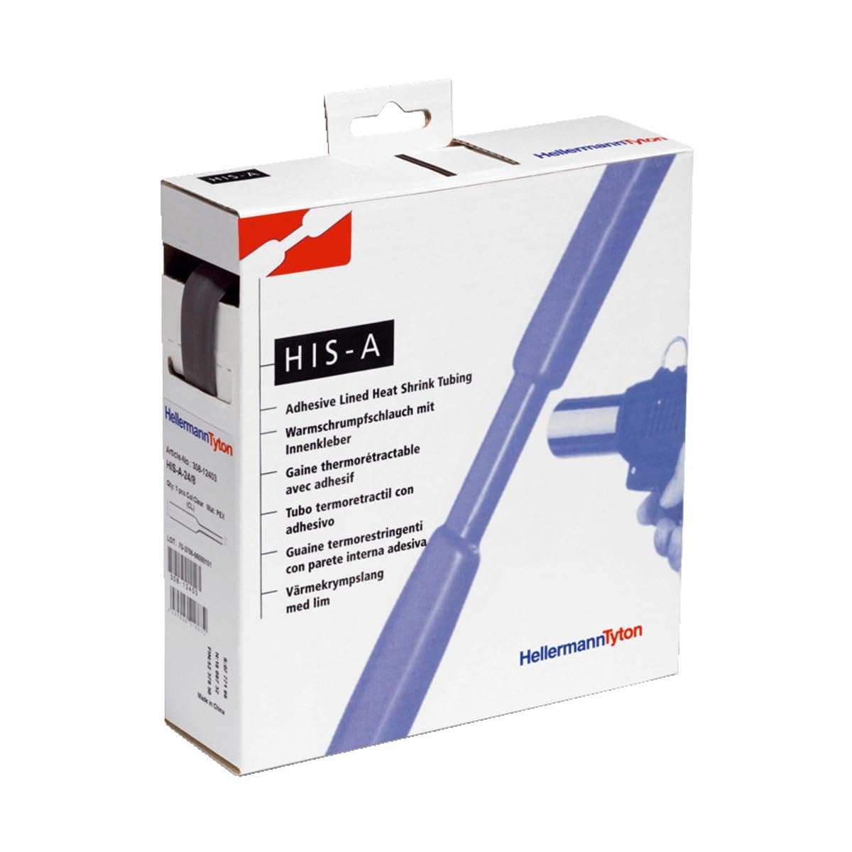 Best Price Square HellermannTyton Schrumpfschlauch sw 3=1 L=4m HISA-18/6-POX-BK