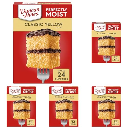 Duncan Hines Classic Cake Mix, Yellow, 15.25 oz (Pack of 5)