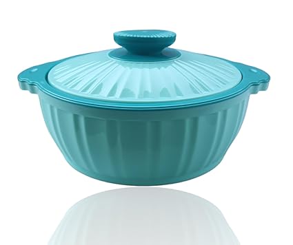 Twister Inner Stainless Steel Casserole (2700 ML) BPA Free |Odour Proof | Food Grade | Easy to Carry and Easy to Store for Hotpot Roti Box Color - Blue