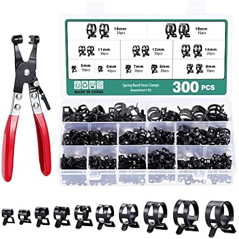 Colliers de Serrage à Ressort Faankiton 300 Pièces Cover