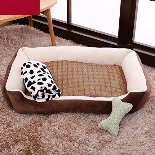 Tapete para cama de cachorro Canil Macio Pet Dog Filhote de cachorro Cama quente Casa de pelúcia Nin