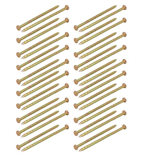 Clavos tornillos Ruilogod de acero zincado tono bronce 3 pulgadas 40 piezas