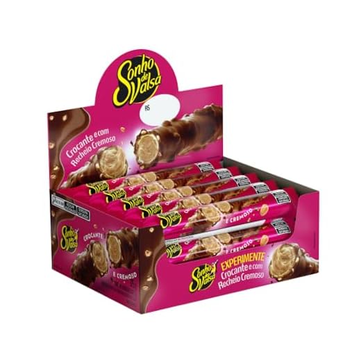 Stick Recheado Sonho de Valsa display com 15 unidades de 25g cada