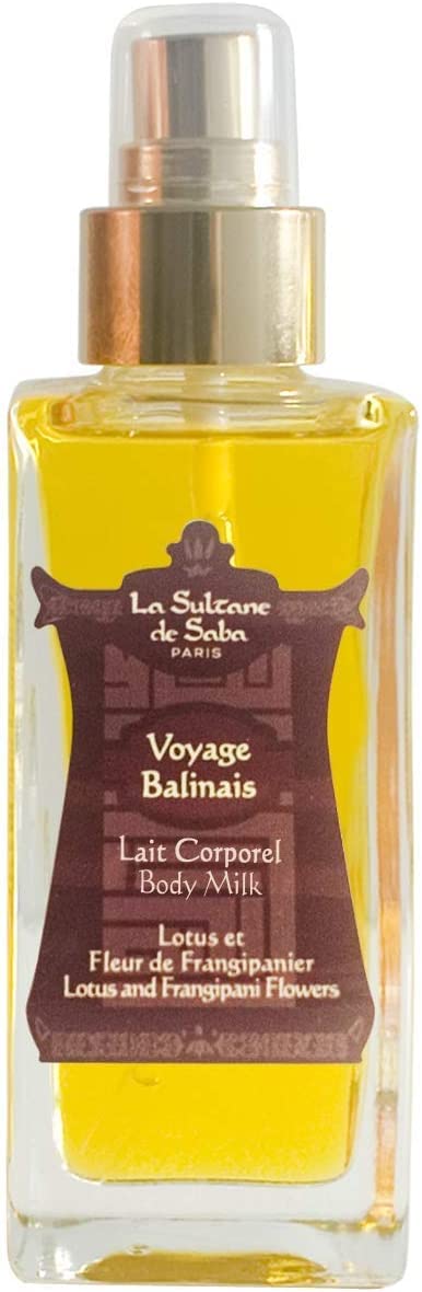La Sultane de Saba - Huile de beauté corps, cheveux & massage Senteur Lotus et Frangipanier - Voyage Balinais - Edition limitée 200ml