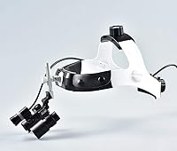 Vista 1 de 4X Kepler Diadema Binocular Cirugía Dental Lupas con SZM08B Luz Led
