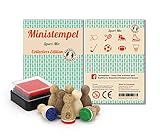 ✅ GROSSE AUSWAHL: Sie finden bei Amazon weitere Mini Stempel Mixe und Designprodukte von uns. Viele der Kleinigkeiten aus unserer Manufaktur eignen sich toll als Mitbringsel zum Kindergeburtstag, Spieleabend oder Bastelnachmittag. Als Lob oder Dankeschön für Freunde, Kinder, Patenkind, Enkel, süß im Osternest oder Nikolausstiefel, Weihnachten, zum Valentinstag, im selbstgebastelten Adventskalender, zum Geburtstag, zur Einschulung, Hochzeit, bestandenen Prüfung, Kommunion, Firmung, Konfirmation.