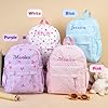 MT WORLD Daycare Backpack Personalized Small Backpack with Embroidered Name - Pink Travel Backpacks with Daisy Flower - Custom Diaper Daycare Bag for Overnight Travel Family Outings Birthday Gifts #5