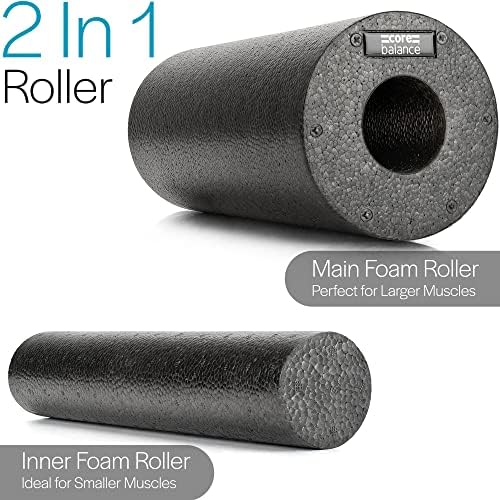 Core Balance Foam Roller For Muscle Massage High Density EPP 2 In 1 Massager