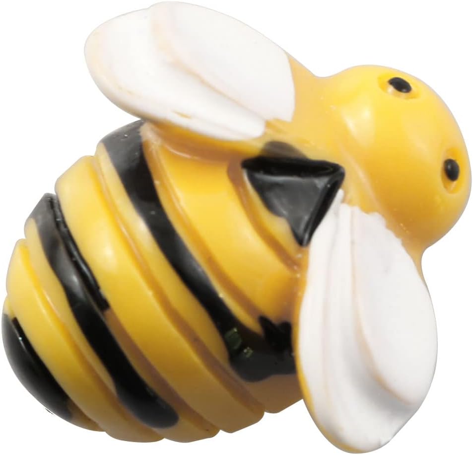 SQXBK Tiny Bees 20PCS 19x19x8mm/0.75x0.75x0.31inch Tiny Resin Honeys Decor Flatback Bumblebee Decorations Bumble Bee Shaped Craft Embellishment image 4