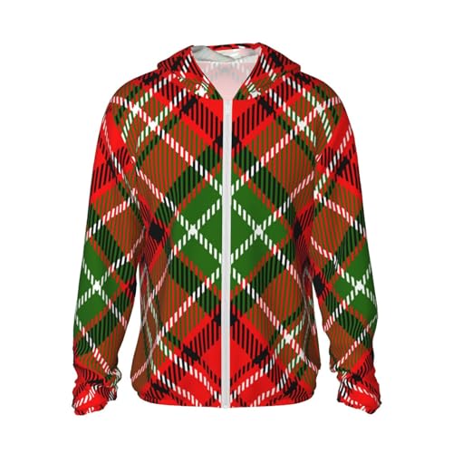 Sun Protection Hoodie Jacket Scots Style Clan Boyd Tartan Plaid UPF 50+ Cooling Shirts for Cycling