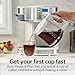 Hamilton Beach 2-Way Programmable Coffee Maker, 12 Cup Glass Carafe And Single Serve Coffee Maker, White with Stainless Steel Accents, 49933