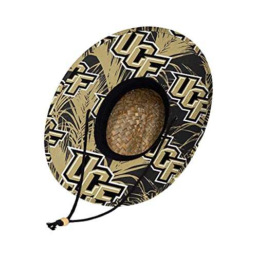 Image of FOCO Men's NCAA College Team Logo Floral Straw Sun Hat
