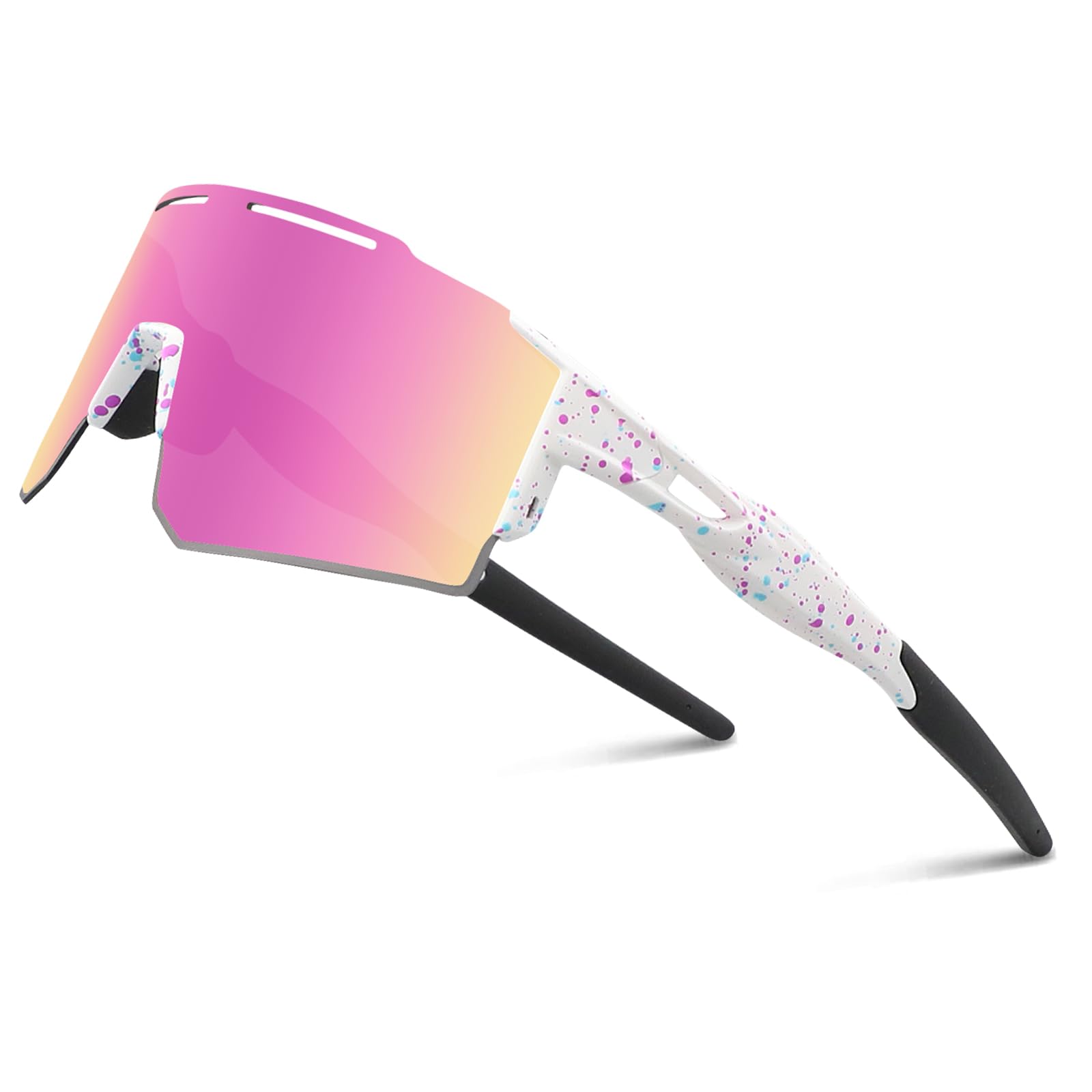 Gafas de sol polarizadas, gafas deportivas para hombre y mujer, UV400, gafas deportivas rápidas para deportes al aire libre, pesca, ciclismo, correr, 1 lente